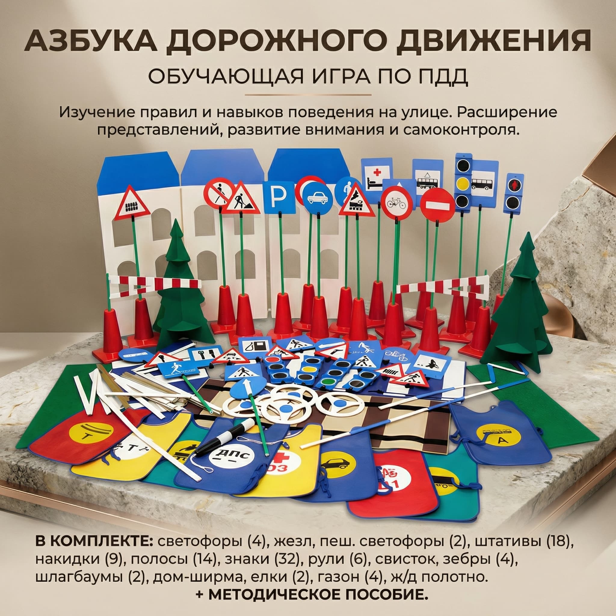 Детский игровой комплект "Азбука дорожного движения" (А) - Изображение 2 из 2