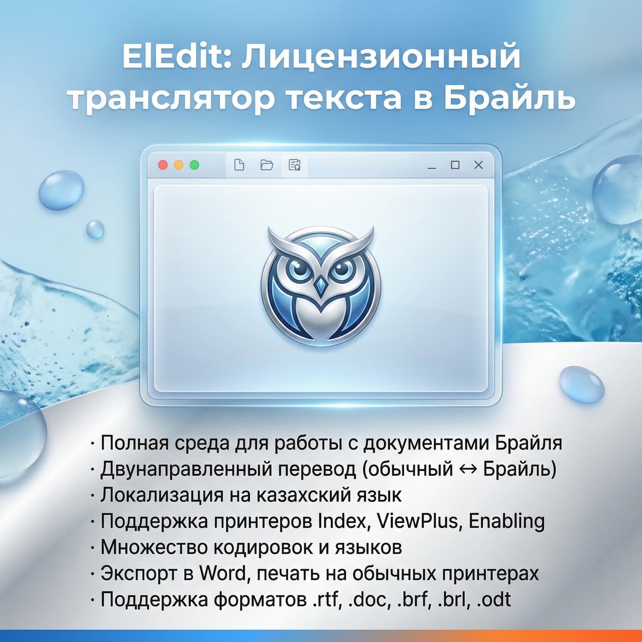 «ElEdit» лицензионное программное обеспечение транслятор текста в Брайль - Изображение 3 из 3